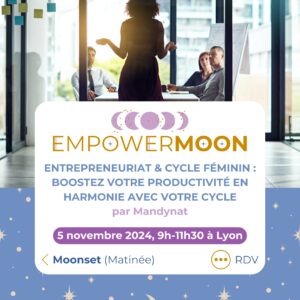 Boostez votre productivité en harmonie avec votre cycle par Mandynat